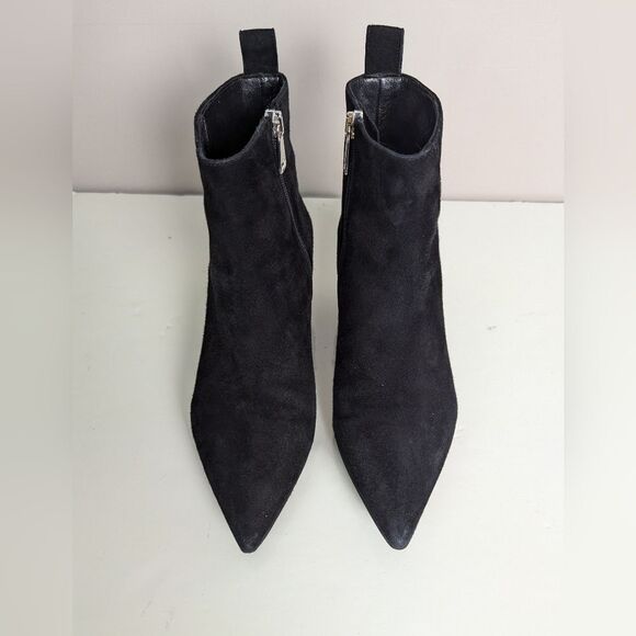 Ma & Lo Suede Chelsea Booties Women’s Pointed Toe Italian Made Sz 36 - Picture 5 of 12